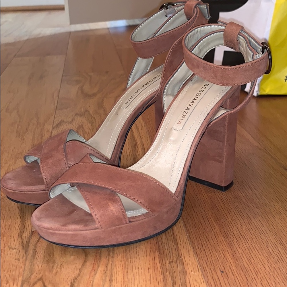suede heels worn once